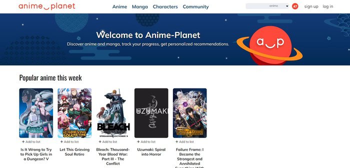 Anime Planet