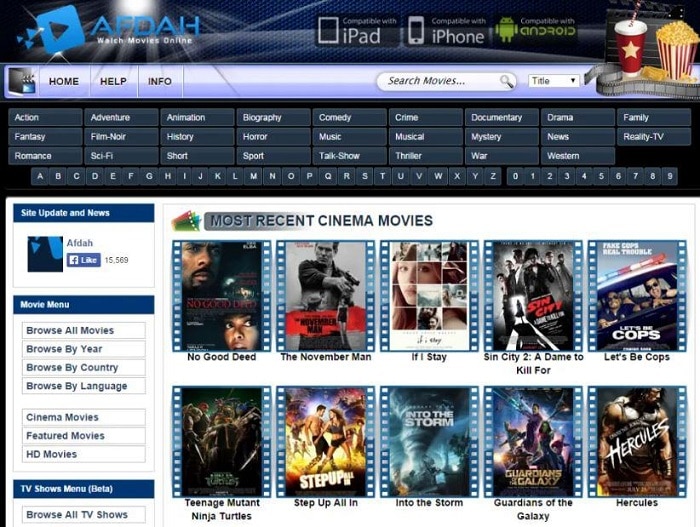 movie websites free without sign up