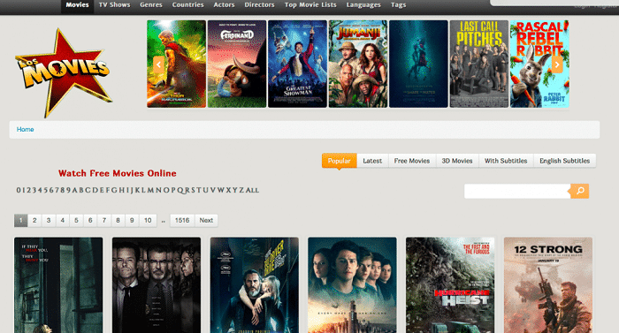 movie websites free without sign up