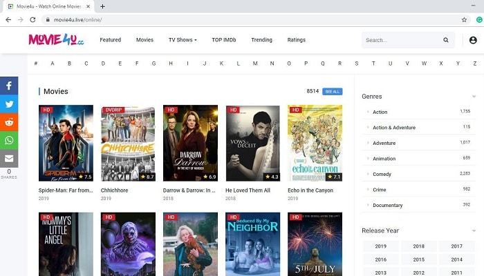 movie websites free without sign up
