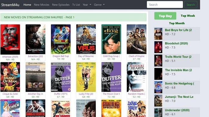 movie websites for free with no sign up