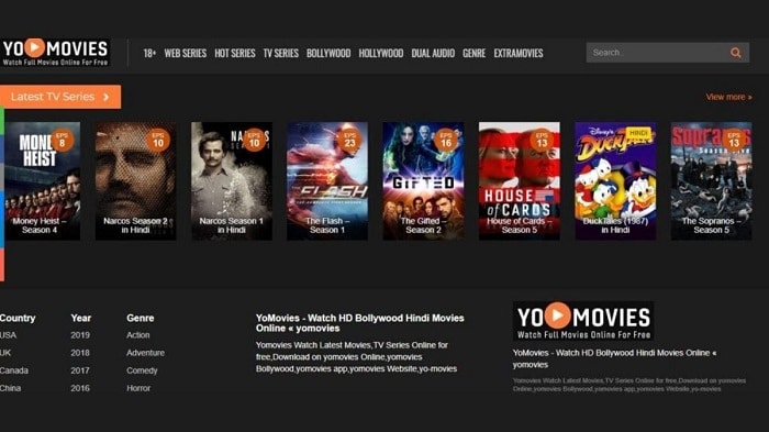 movie websites for free with no sign up