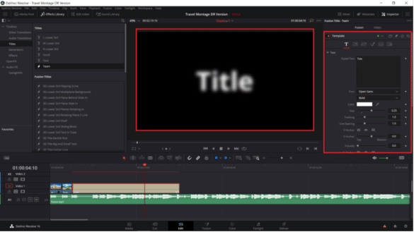 davinci resolve add text davinci resolve add text