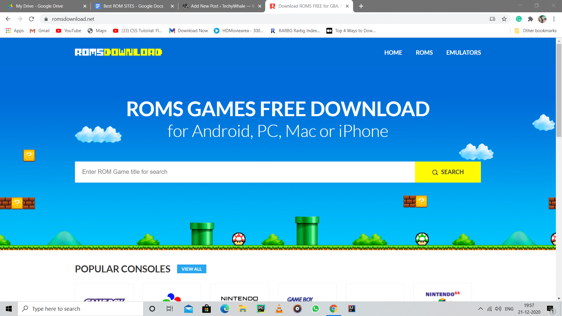 Roms Download, Best Free Emulator Games Site