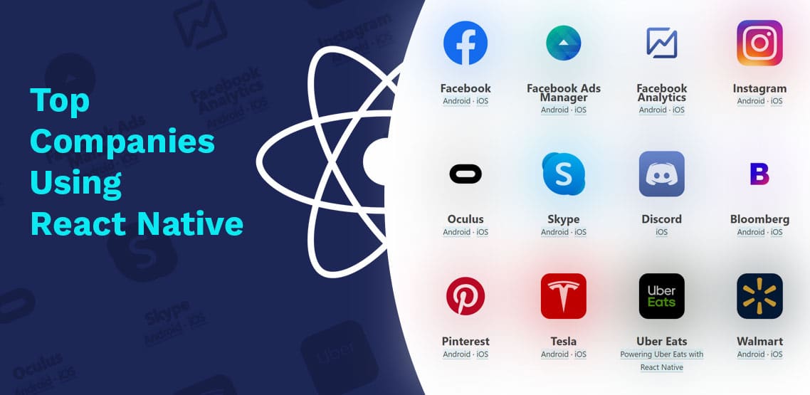 Top 10 Examples of Global Companies Using React Native in 2021