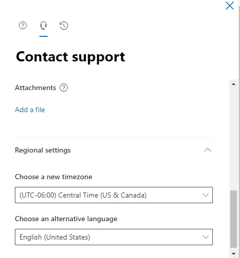 Contact support, attach a file
