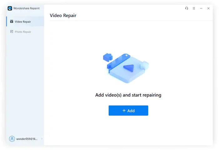  load a blurry video into repairit video repair