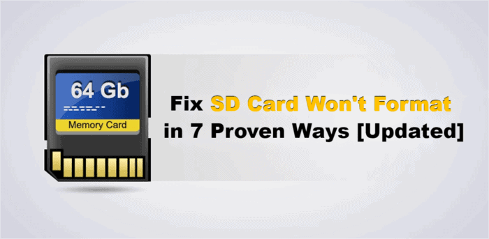 SD Card Won’t Format?Expert Tips to Resolve the Issue