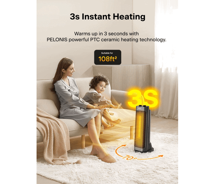 Heat Your Room with a PELONIS Electric Heater